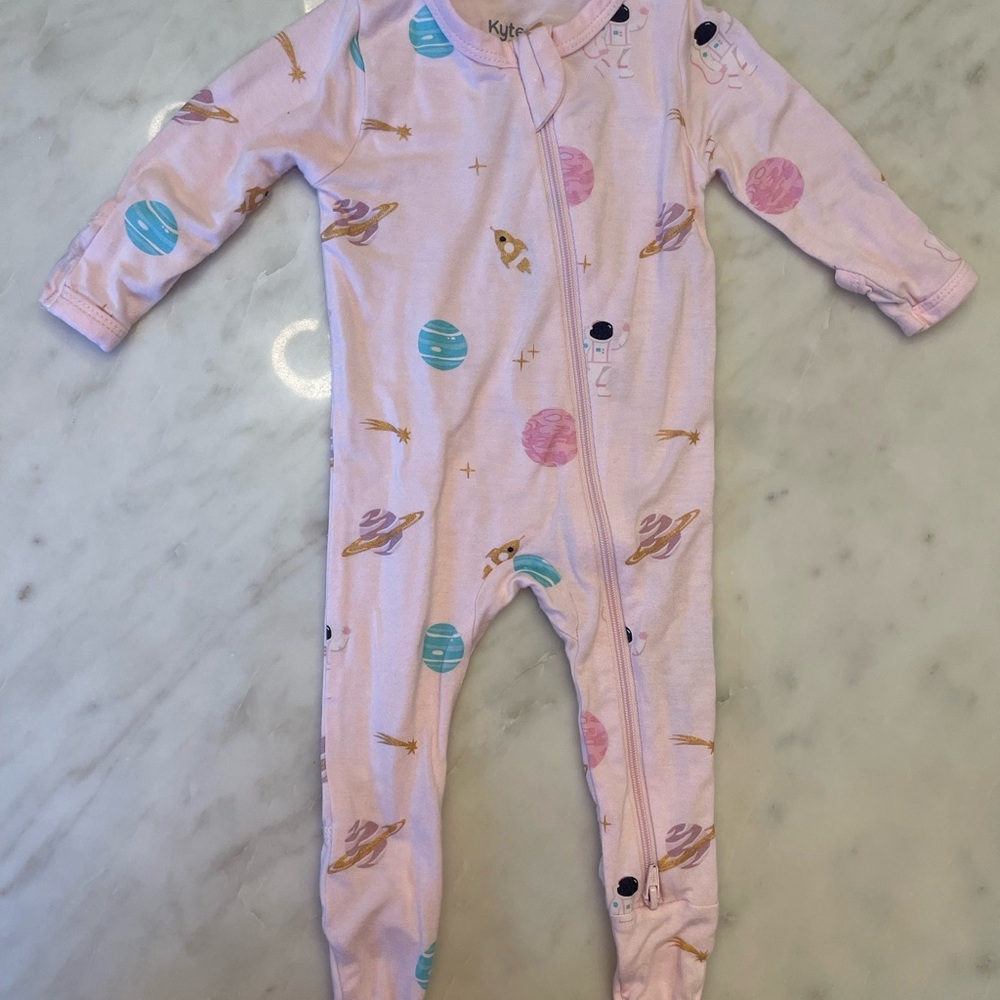 Kyte BABY Pink and Blue Footies One Piece
